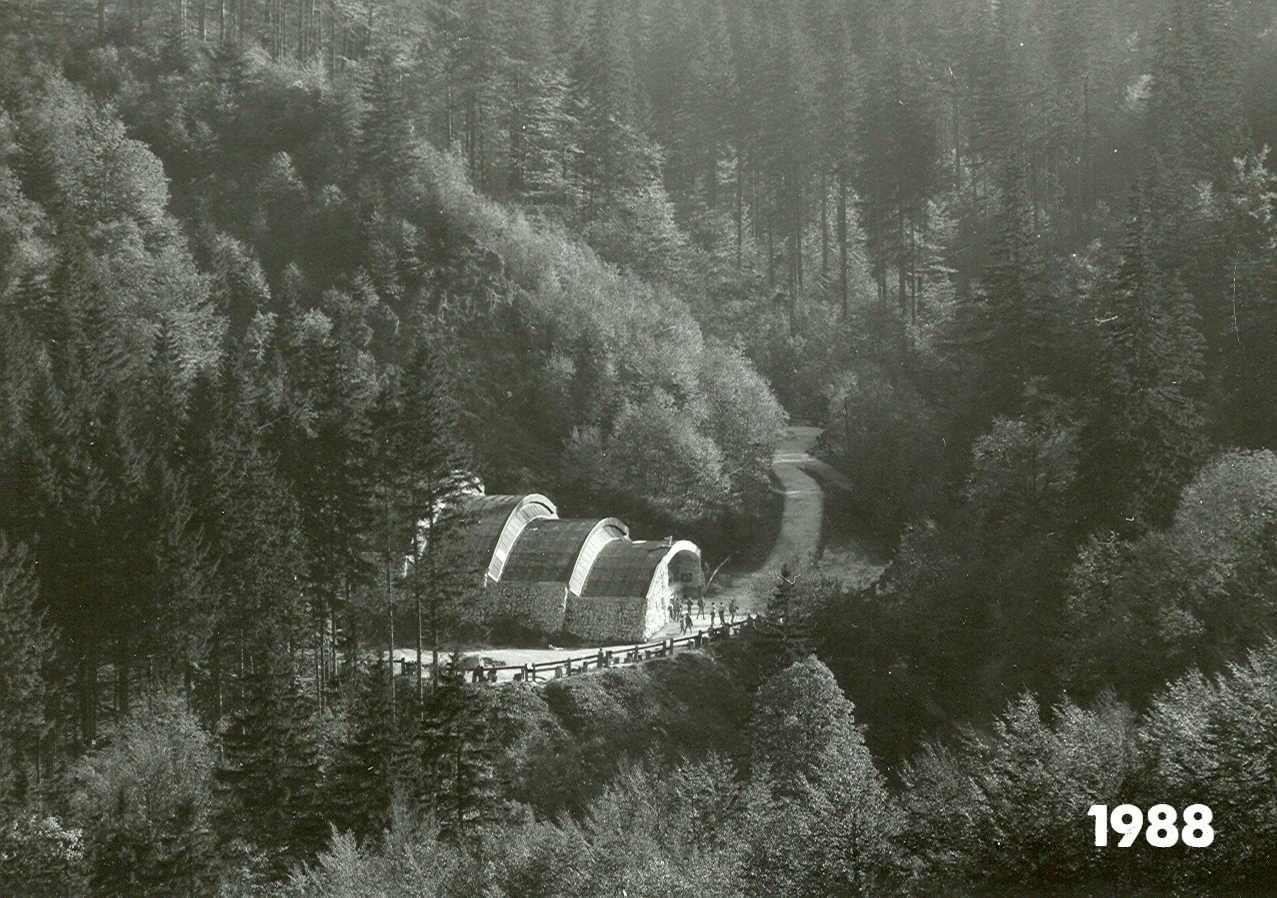 widok na Jaskinię Niedźwiedzia w 1988 r.