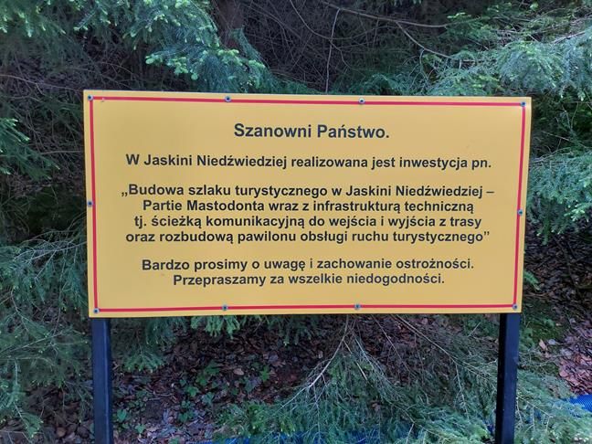 Remont pawilonu jaskini